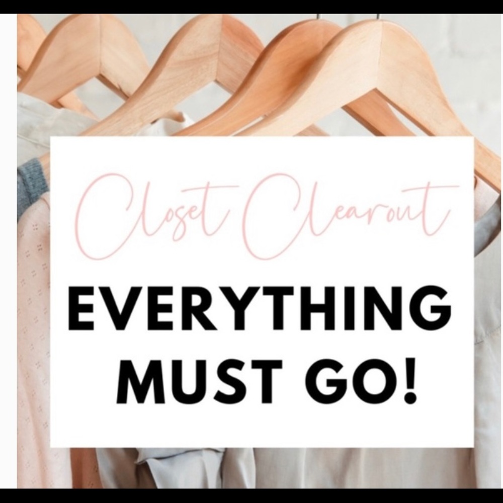 Clearing closet sale! Everything must go!